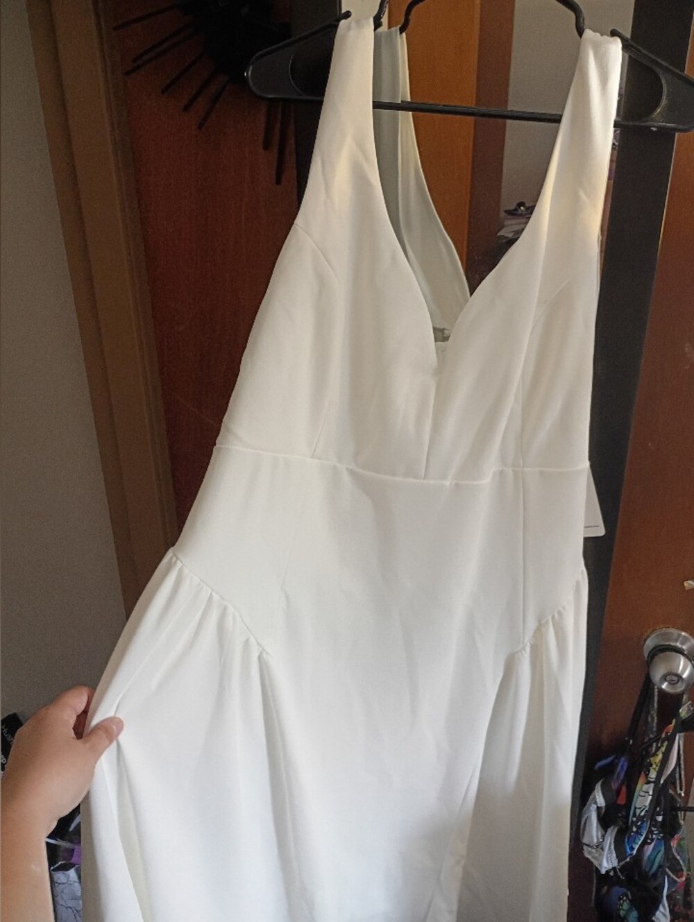 White  Semi Formal Midi Dress NWT
